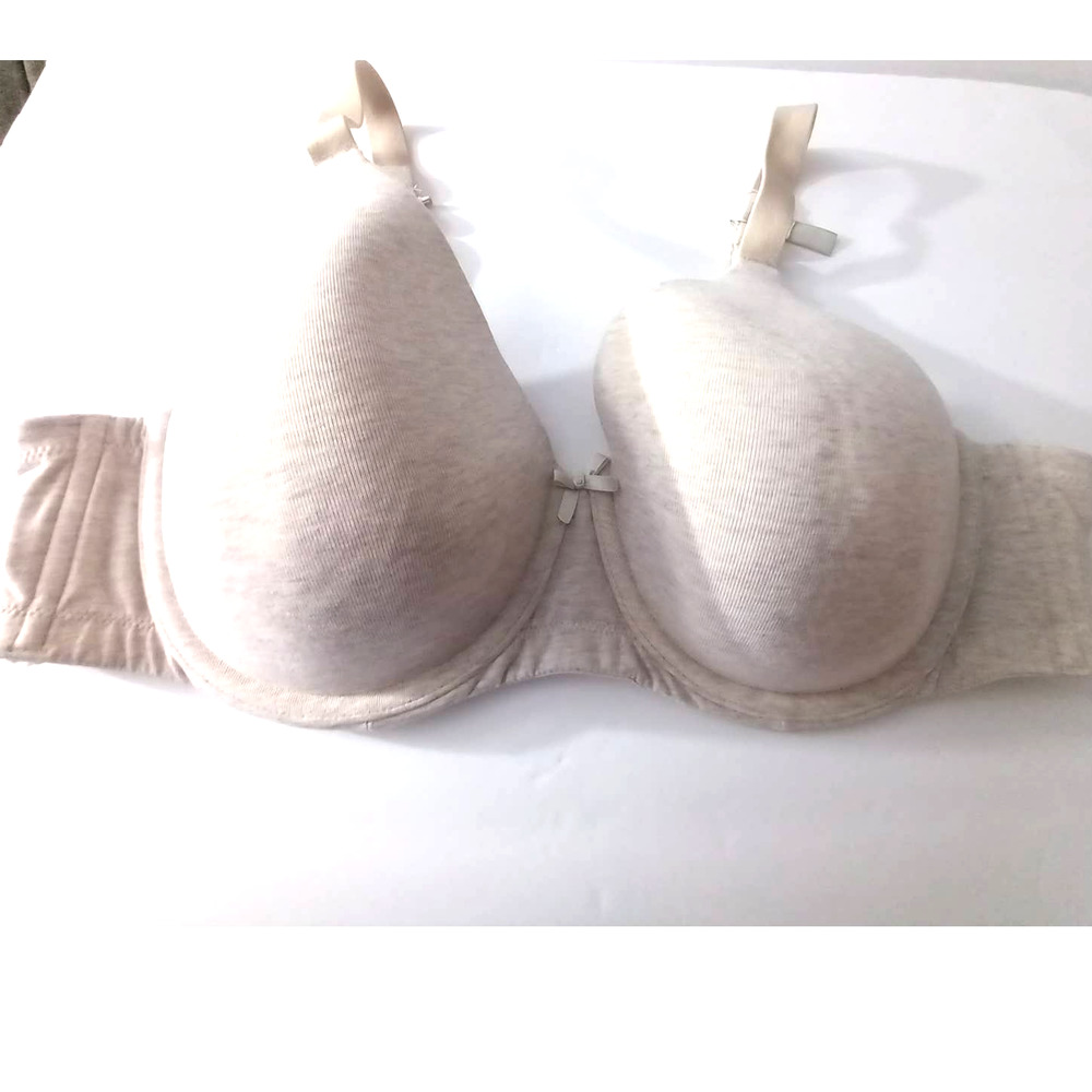 Ambrielle Natural Confort Lightly Lined Full Coverage Nude Cream Size 42C Bra